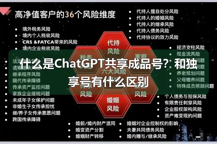 什么是ChatGPT共享成品号?和独享号有什么区别